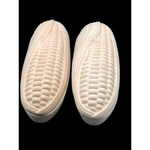 Romertopf Terracotta Corn Bakers Set Of 2 11" x 3" Roasting Dish For Corn & More